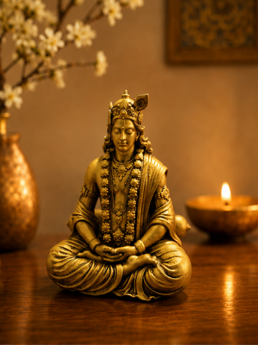 Meditative Krishna_Home/Office decor