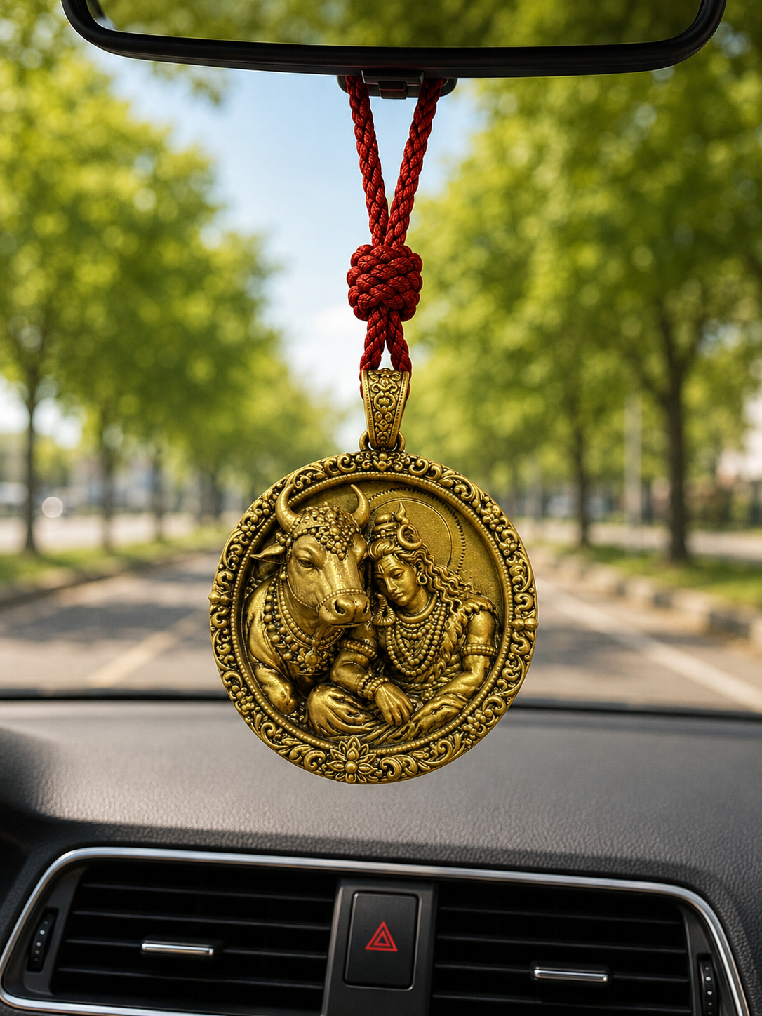 Shiva Nandi Car Hanging Pendant