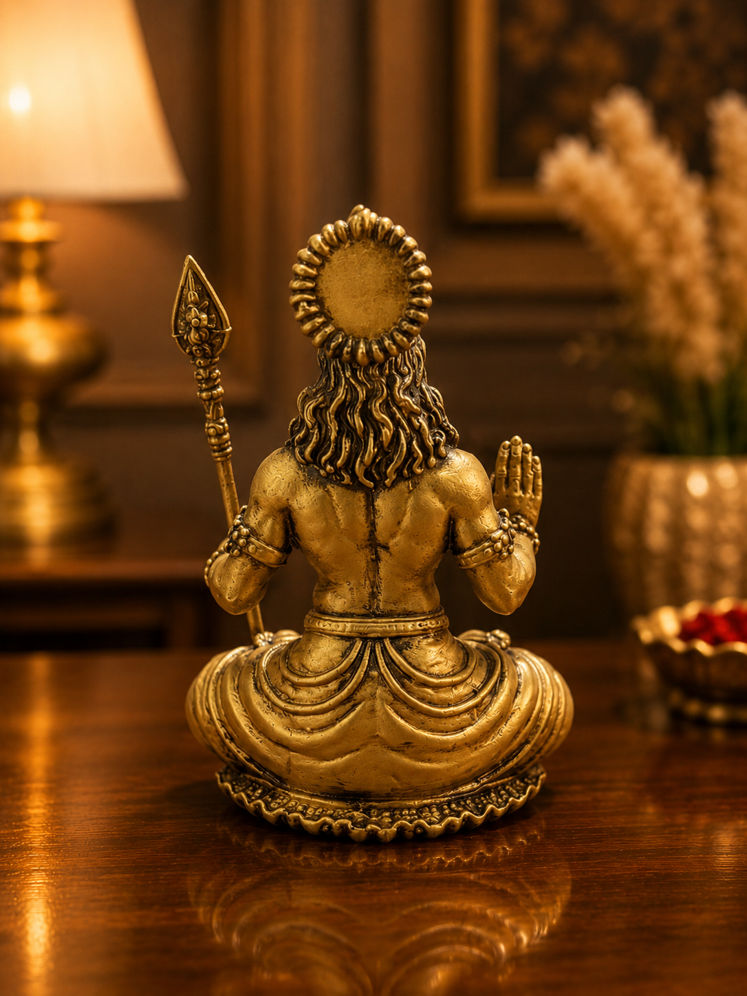 Kartikey ji meditating and Shiv Parvati Pendant Combo
