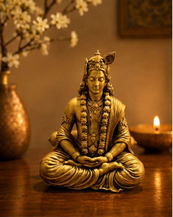Meditating Krishna