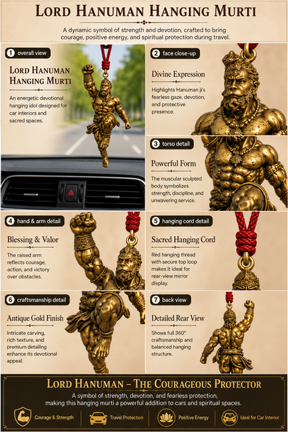 Veer Hanuman Pendant– Symbol of Strength, Protection & Fearless Energy