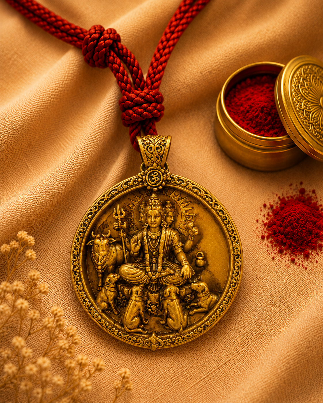 Shree Dattatreya Car Hanging Pendant