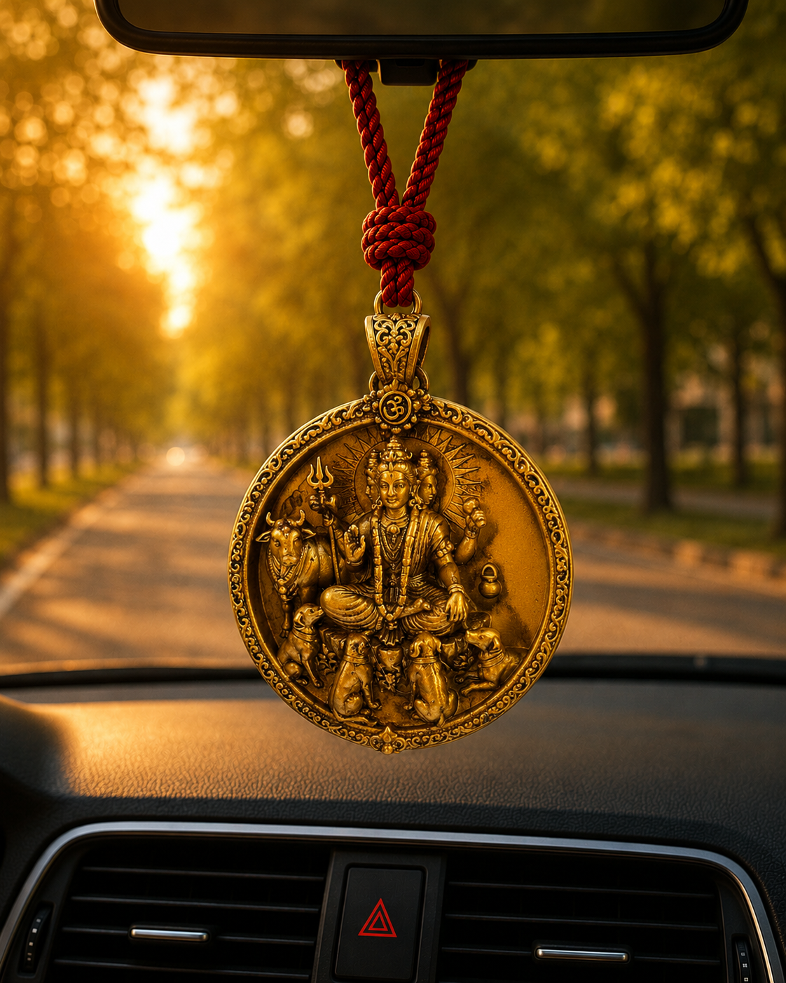 Shree Dattatreya Car Hanging Pendant