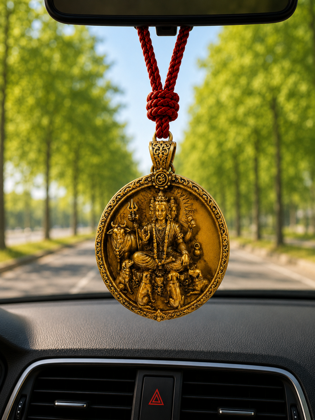 Shree Dattatreya Car Hanging Pendant