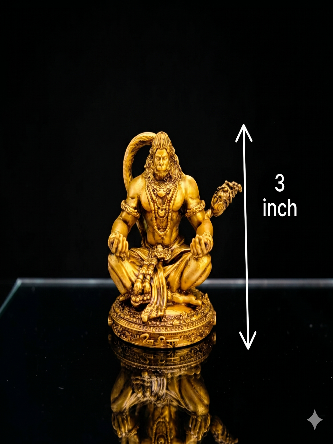 Meditative Hanuman Idol