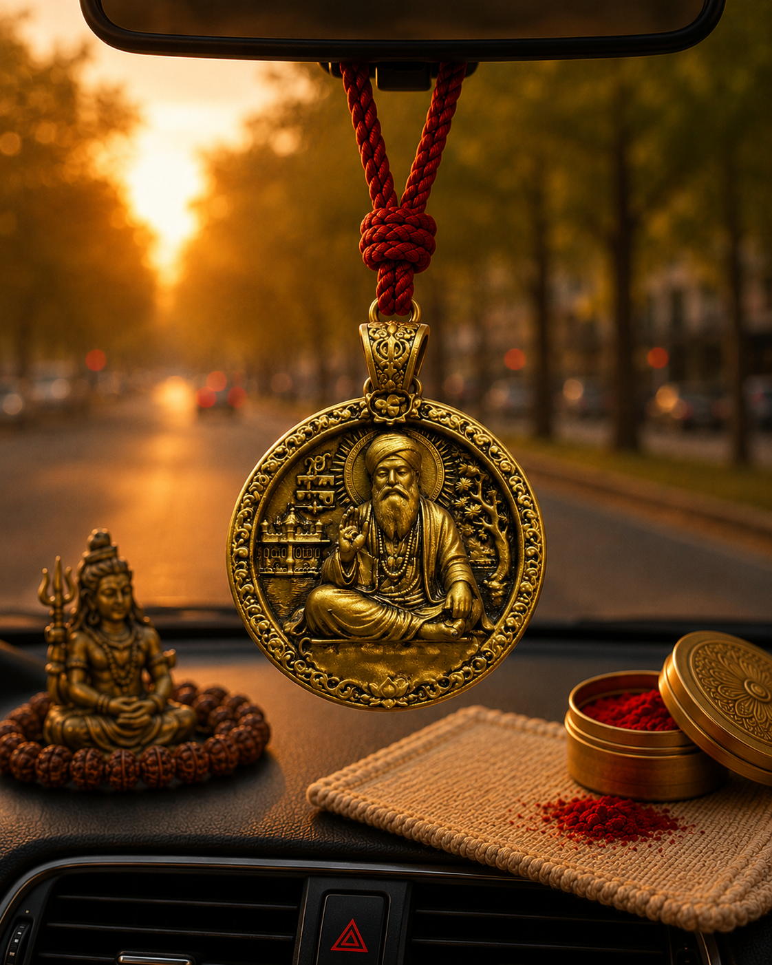 Guru Nanak Dev Ji Car Hanging Pendant