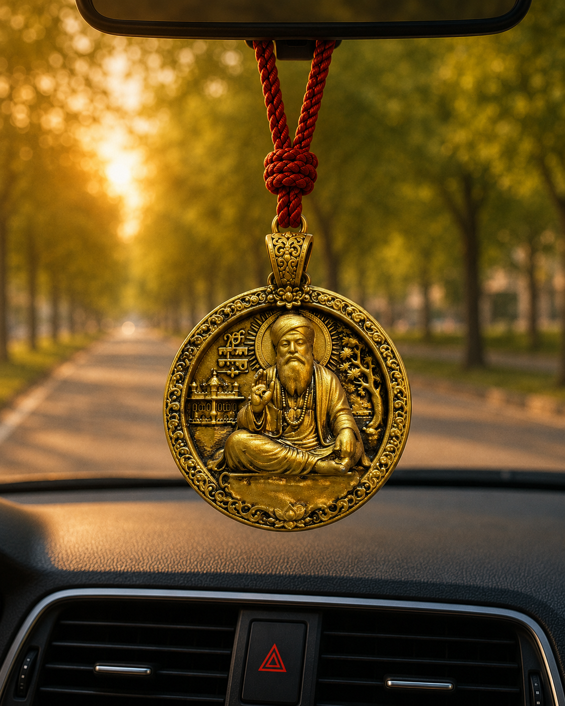 Guru Nanak Dev Ji Car Hanging Pendant