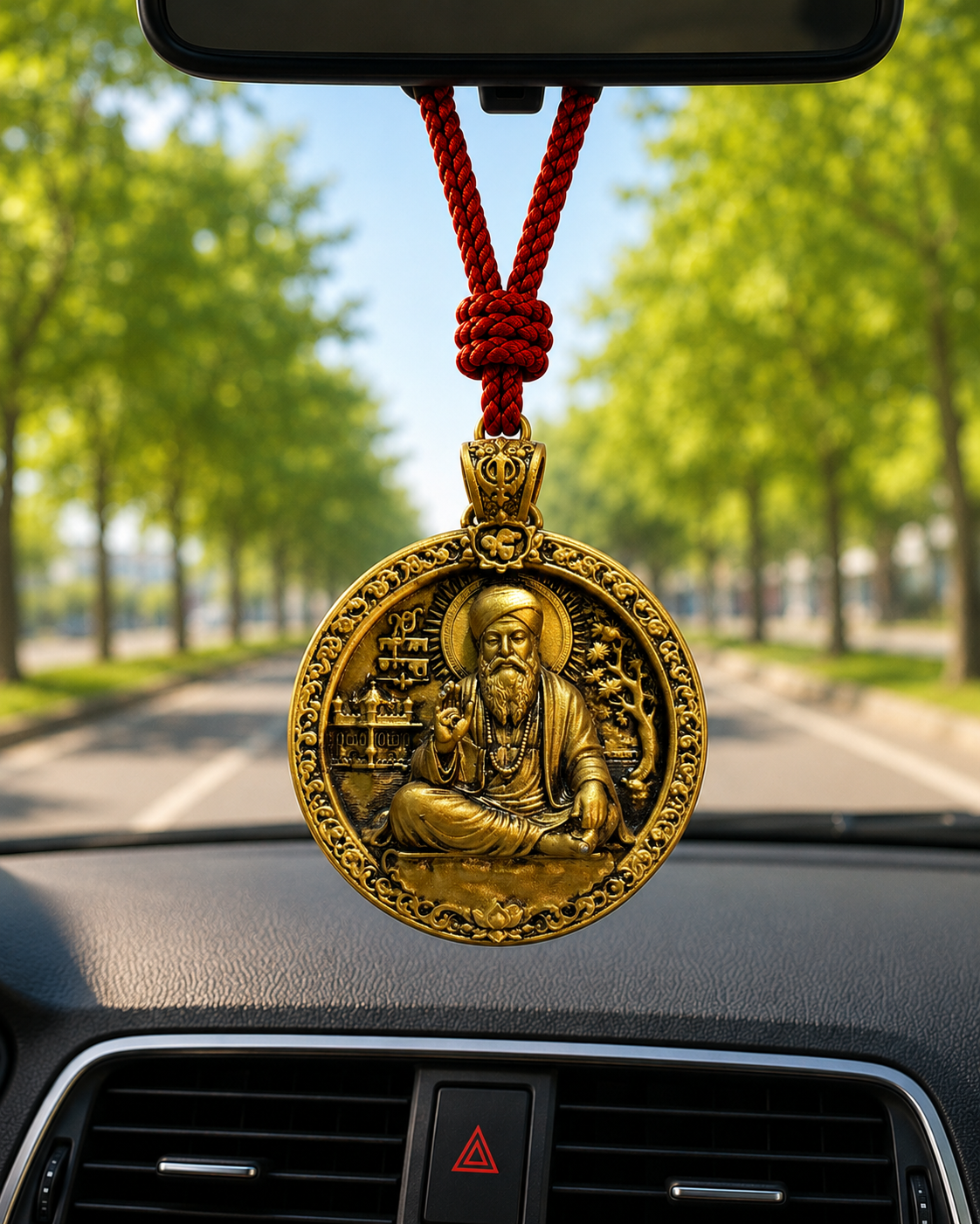 Guru Nanak Dev Ji Car Hanging Pendant