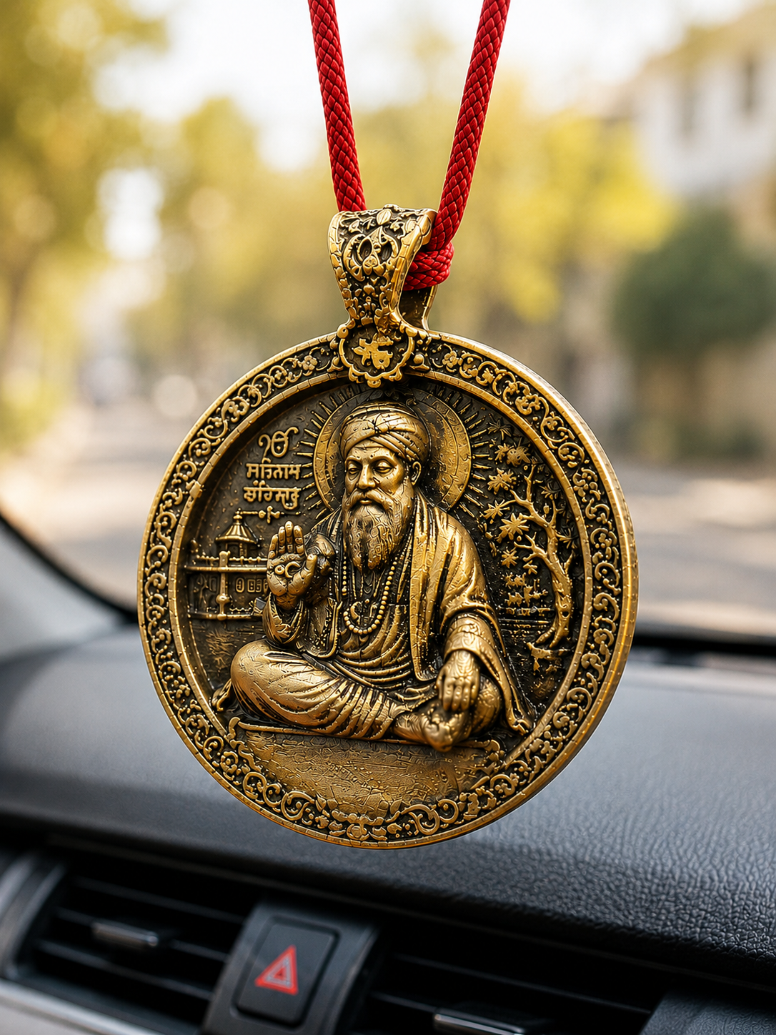 Guru Nanak Dev Ji Car Hanging Pendant