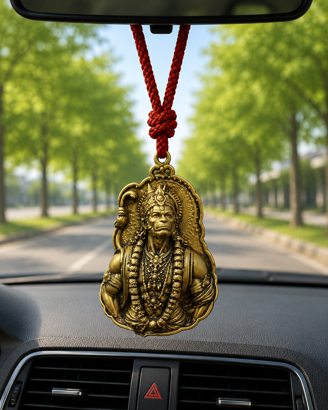 Hanuman Ji Car Hanging Pendant_dashboard