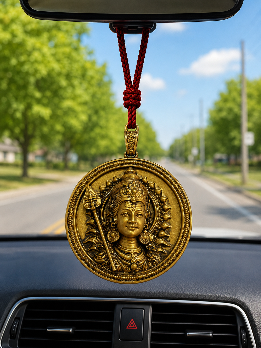 Kartikeya Car Hanging Pendant