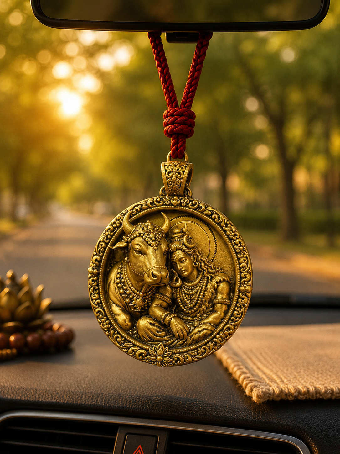 Shiva Nandi Car Hanging Pendant