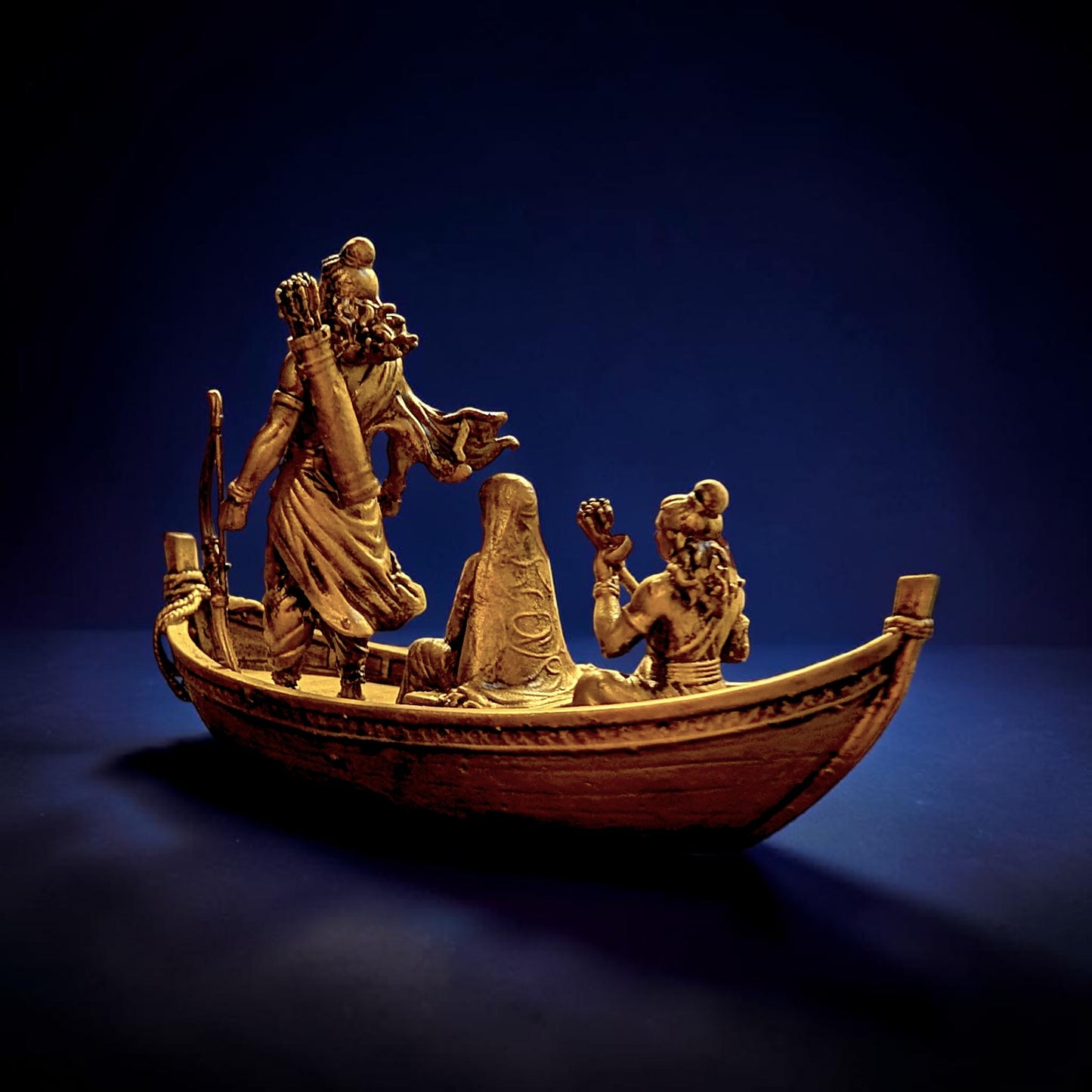 Shri Ram, Sita & Lakshman – Exile Journey Boat Idol
