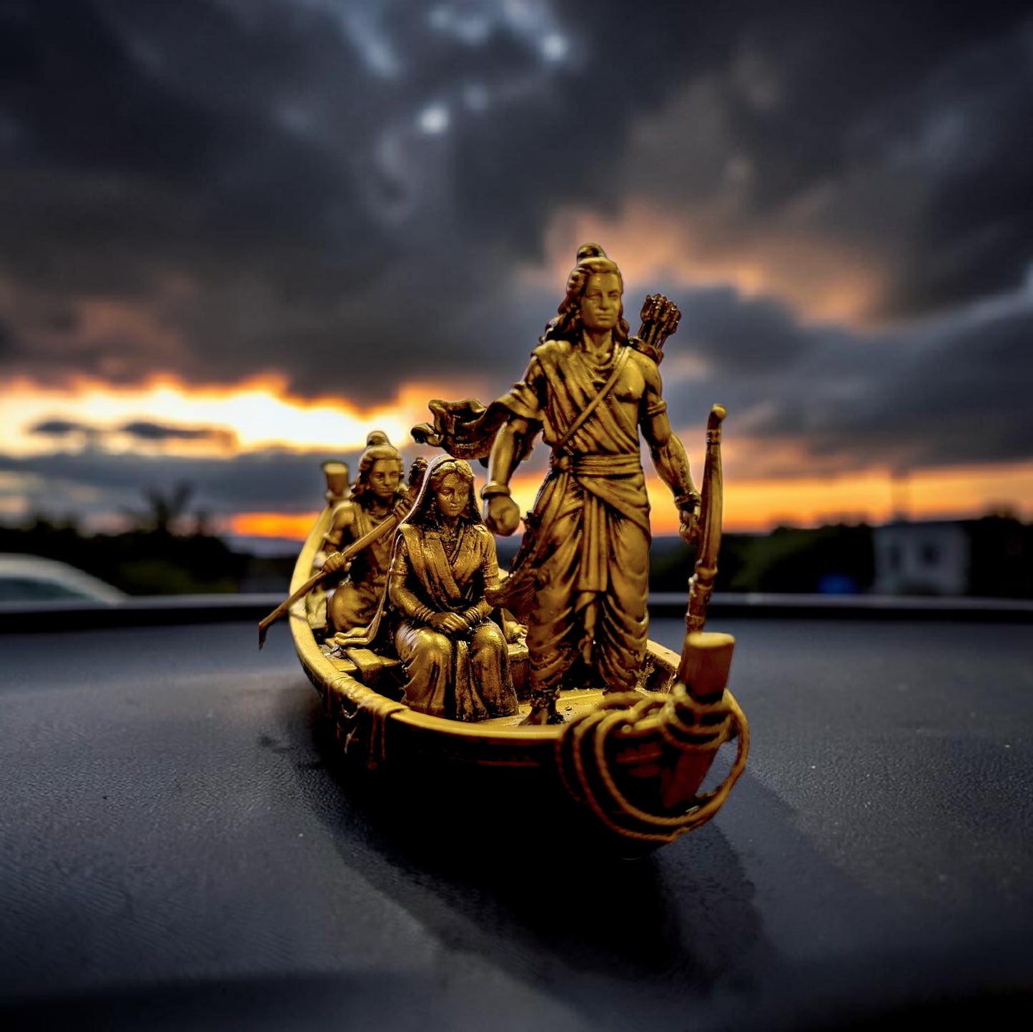 Shri Ram, Sita & Lakshman – Exile Journey Boat Idol