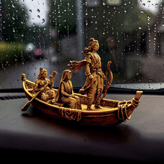 Shri Ram, Sita & Lakshman – Exile Journey Boat Idol