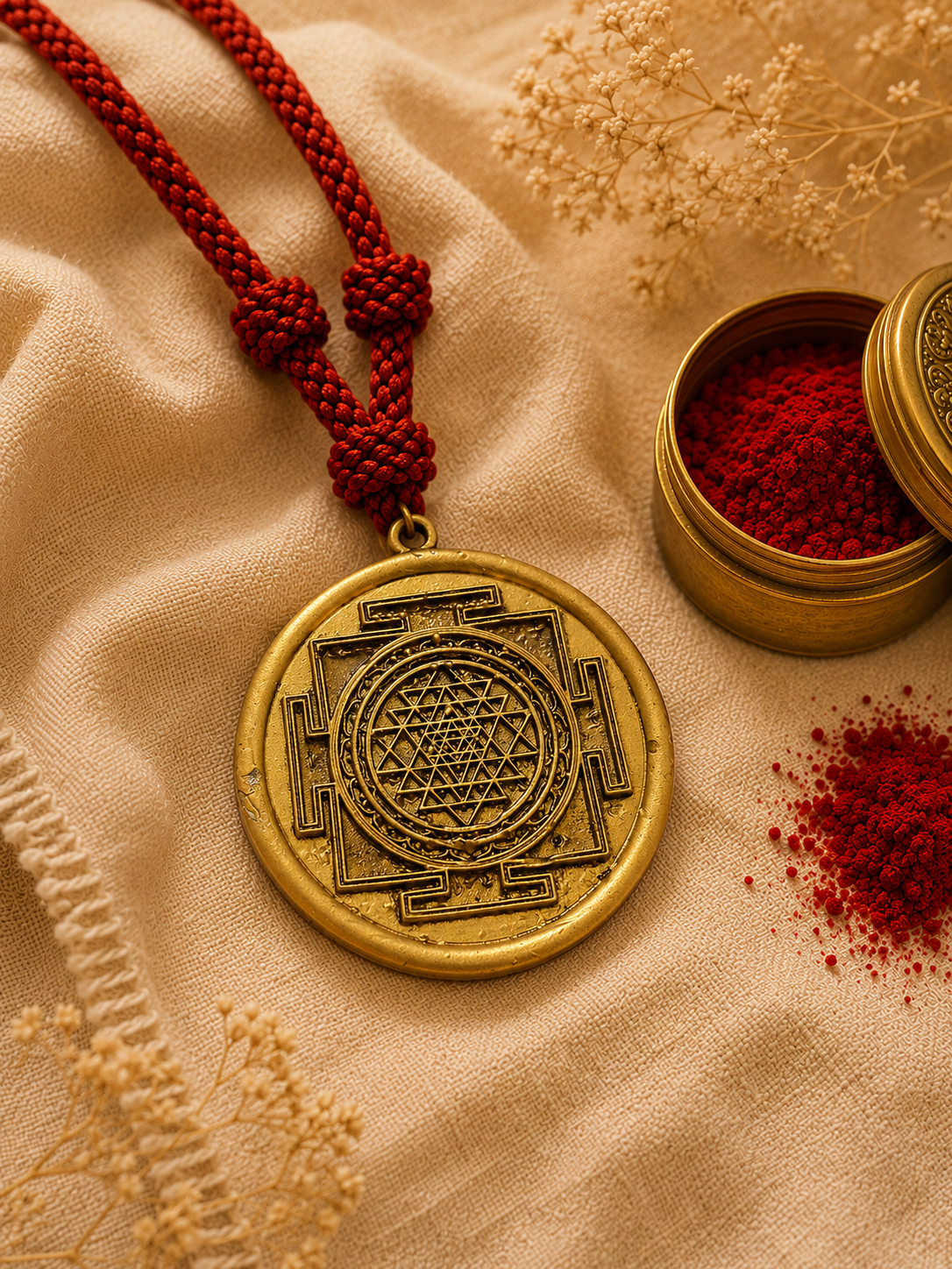 Shri Yantra Car Hanging Pendant
