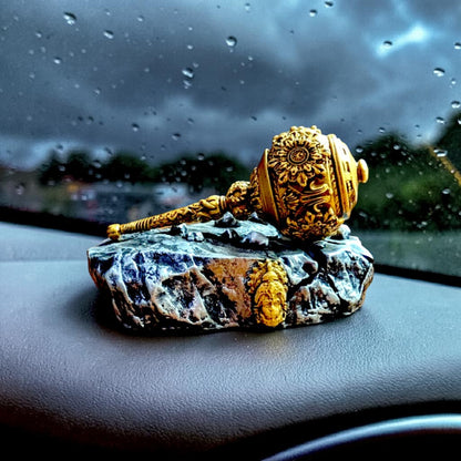 Hanuman Gada Idol for Home & Car Dashboard – Strength, Devotion & Vastu Energy