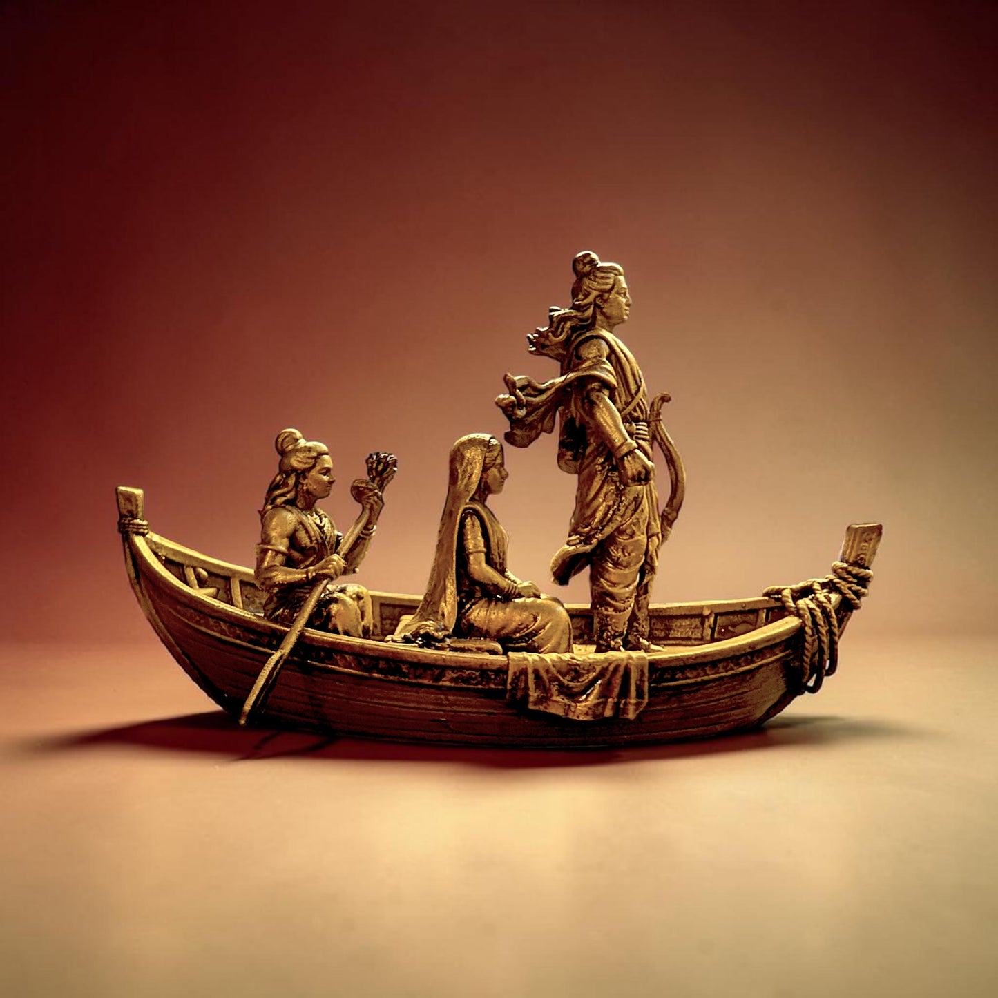Shri Ram, Sita & Lakshman – Exile Journey Boat Idol